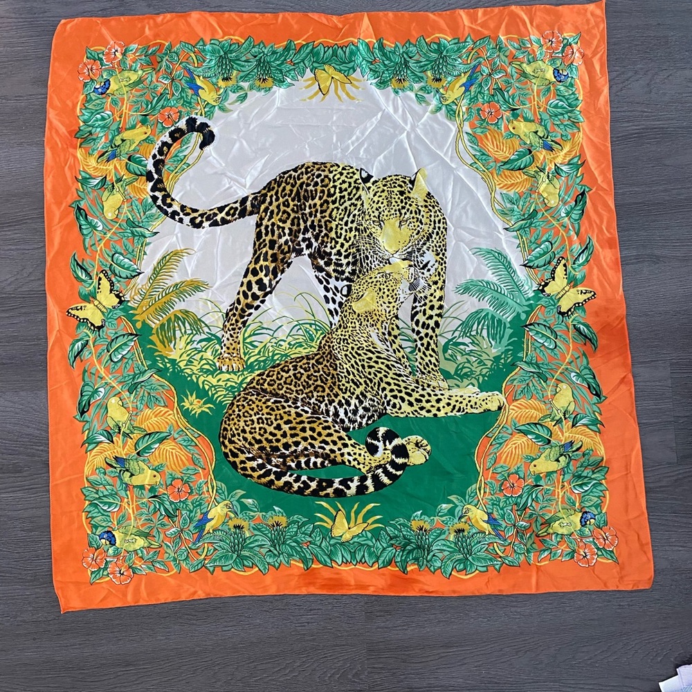 Beautiful leopard printed scarf